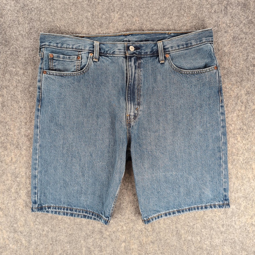 Levis Shorts Mens 40 Blue 405 Denim Bermuda 5 Pocket Casual Summer WaterLess