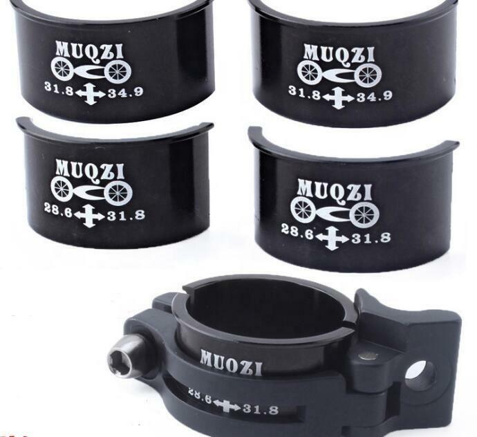 Shimano Front Derailleur Clamp Adapter Spacer 28.6 31.8 34.9mm Black Alloy US Stock