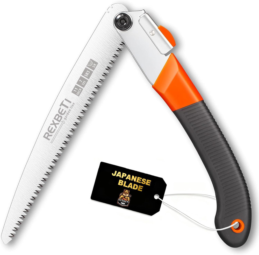 Folding Saw, Heavy Duty 11 Inch Extra Long Blade Hand Saws for Wood Camping, Dry