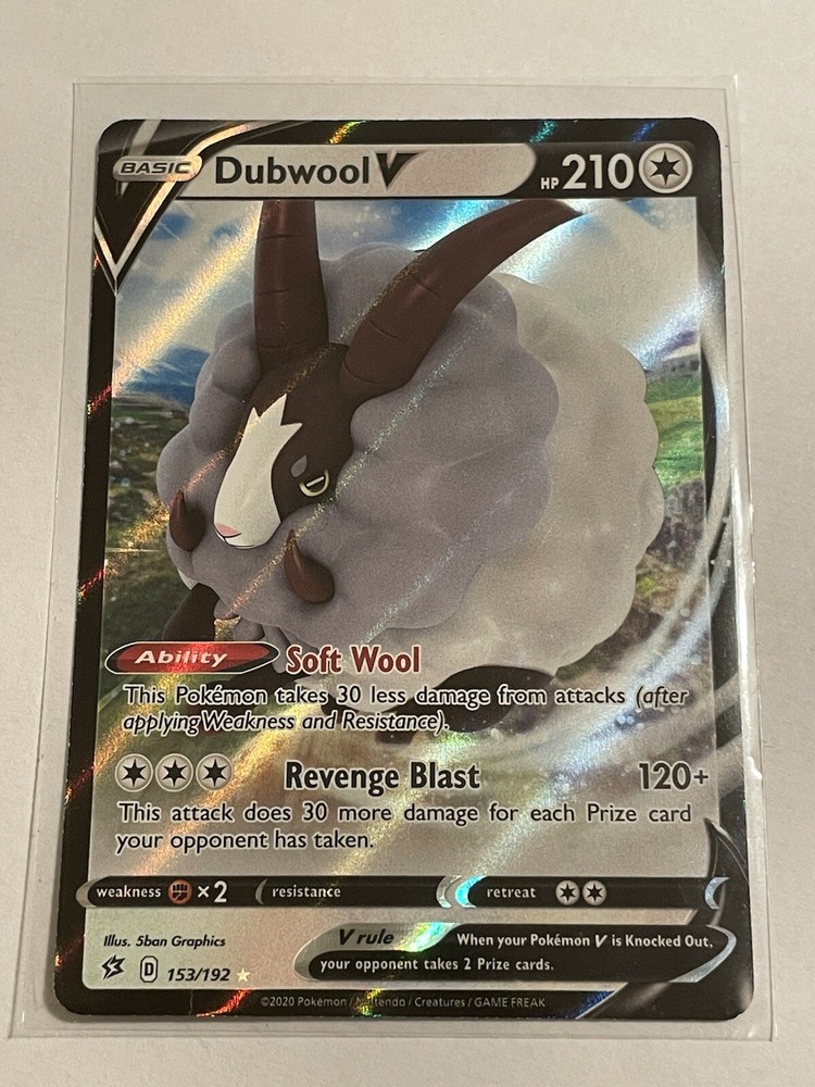 Holo Dubwool V 153/192 - Rebel Clash Pokémon Card SWSH02