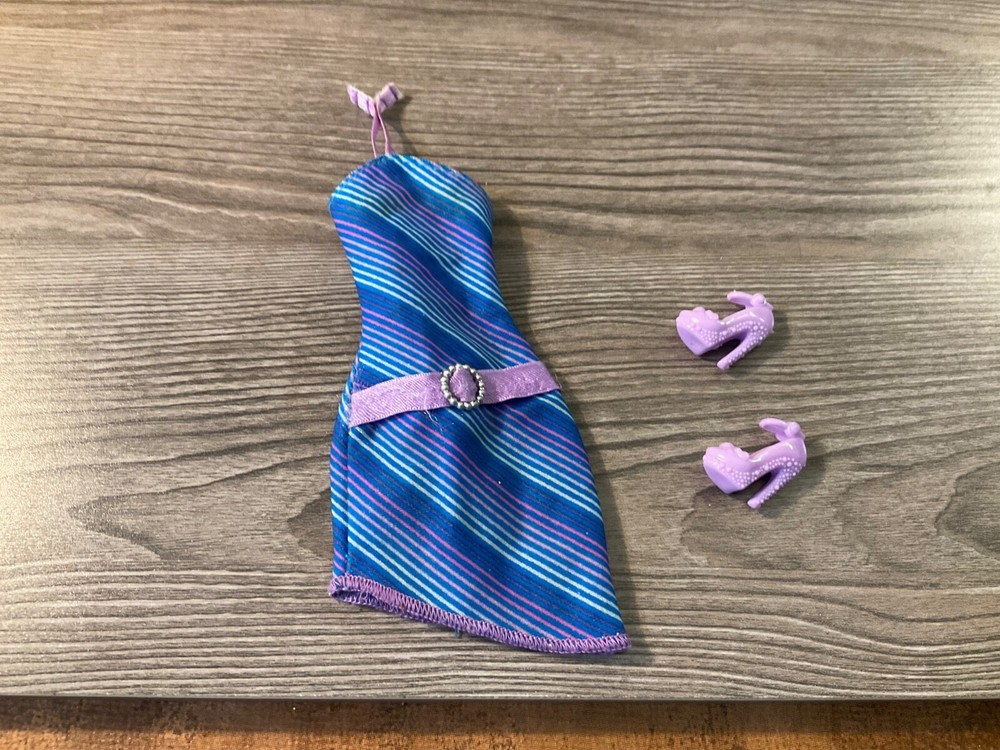 Mattel  Barbie Doll Clothes  Multicolor  Dress Shoes Outfit Lot