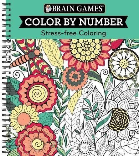 Brain Games - Color by Number: Stress-Free Coloring (Green) (Spiral Bound)Another great item from Rarewaves USA | Free delivery!