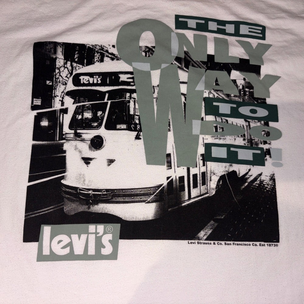 Men’s Levi’s Relaxed Fit Vintage graphic T-shirt San Francisco Train Size large