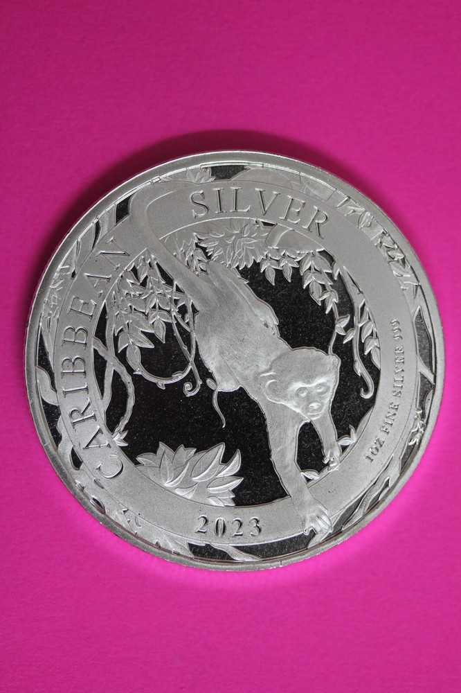 2023 Barbados Monkey 1 Oz .999 Fine Silver Coin BU $1