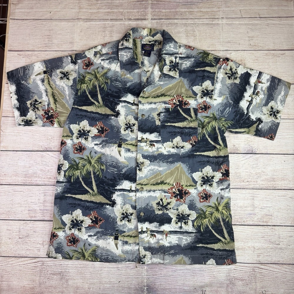 VTG Pacific Coast Highway Hawaiian Aloha Shirt M Surf Beach Y2K 90s/00s