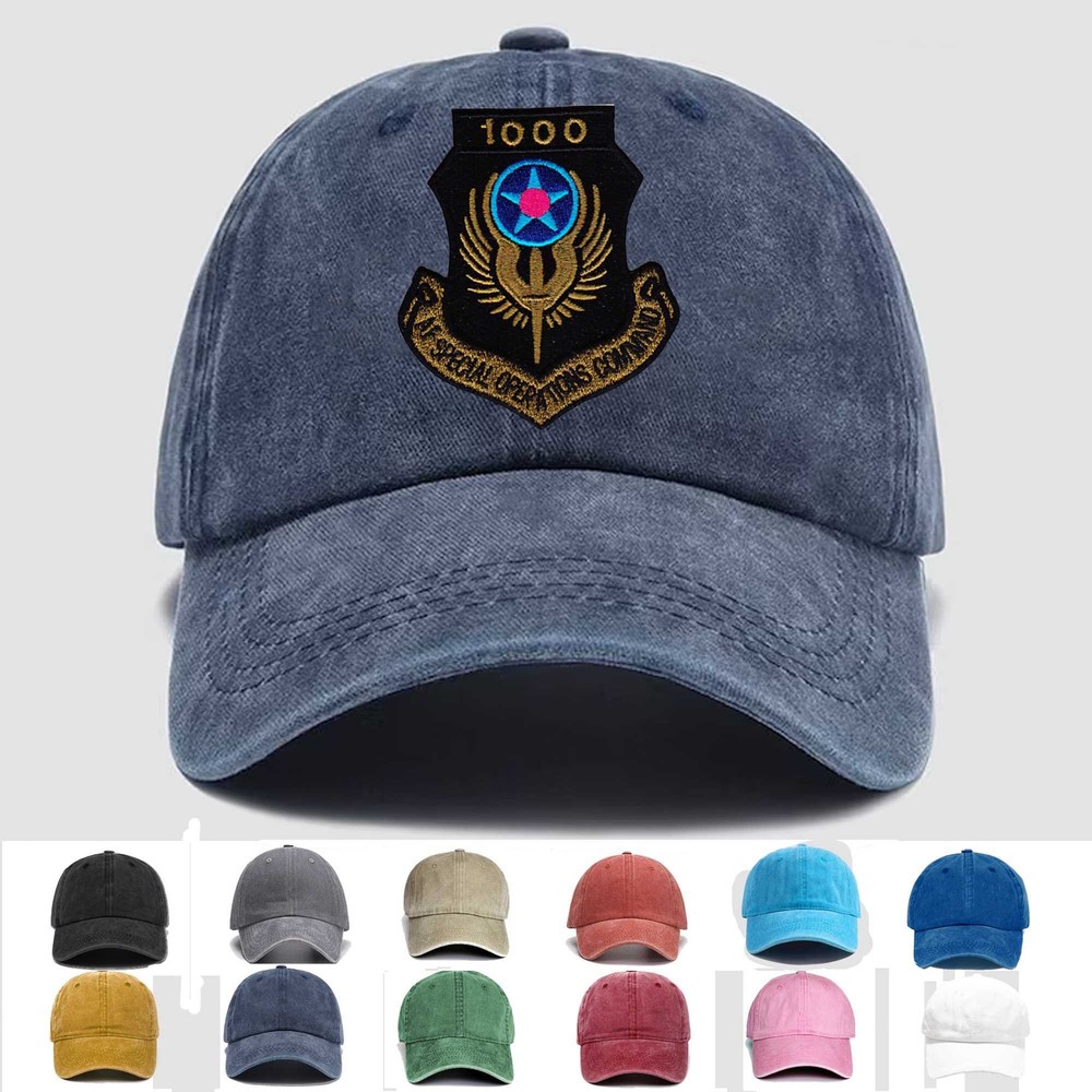 Custom Embroidered Hat AFSOC 1000 Hours Tab, Veteran Cap, Trucker Hat, Gift Idea