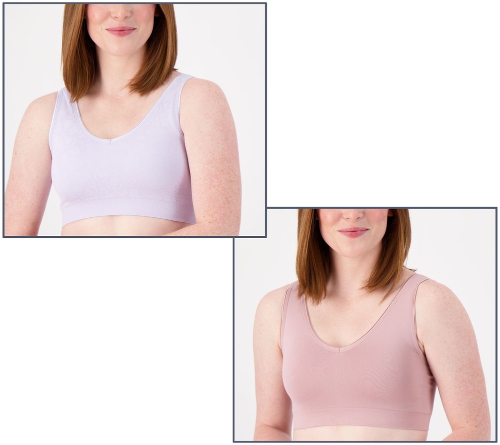 Anybody Women's Plus Sz Bra 3X  Intimates All-Day Seamless Bras Pink A217011