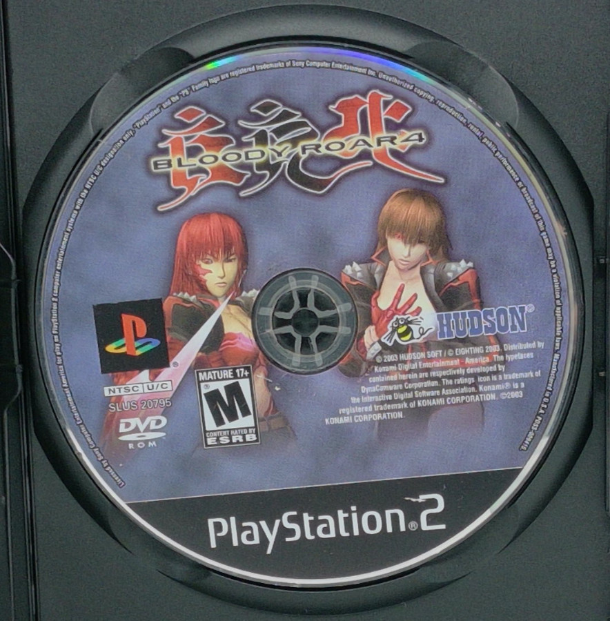 Bloody Roar 4 (Sony PlayStation 2, 2003) - Disc Only & Tested