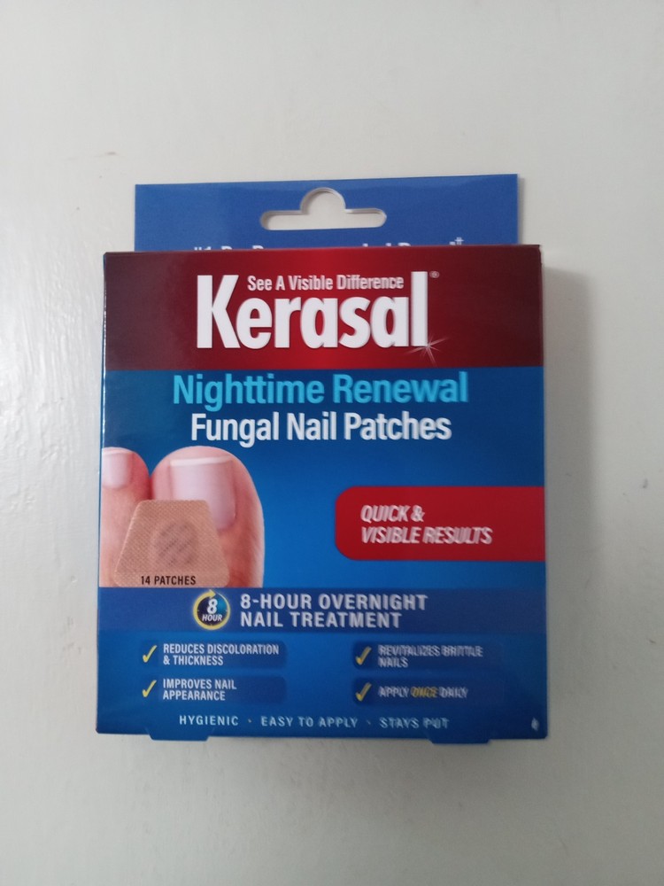Kerasal Nighttime Renewal Fungal Nail Patches - 14 Patch - Overnight Nail Repair