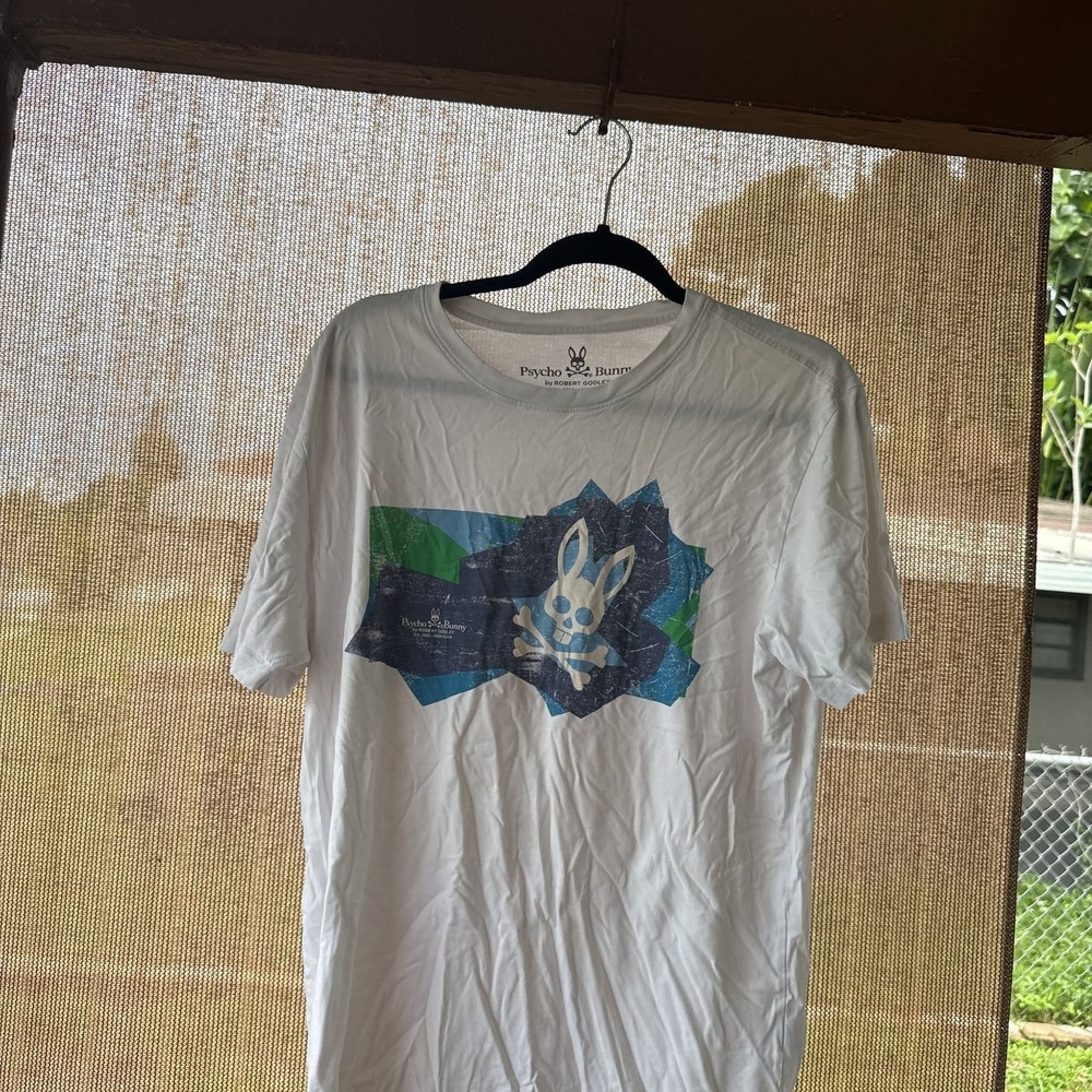Psycho Bunny by Robert Godley White T-Shirt with Graphic Logo