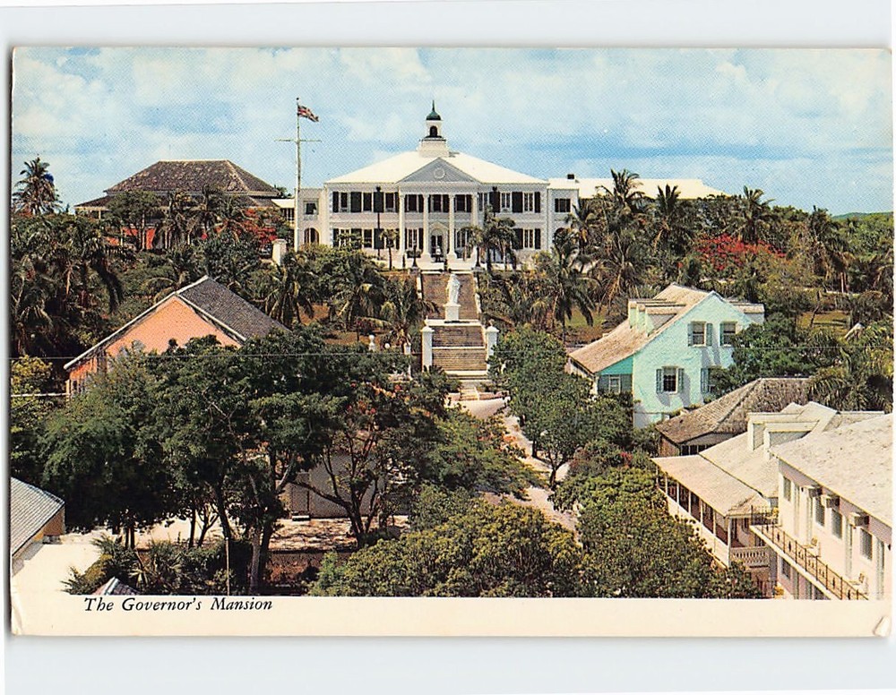 Postcard The Governors Mansion Nassau Bahamas