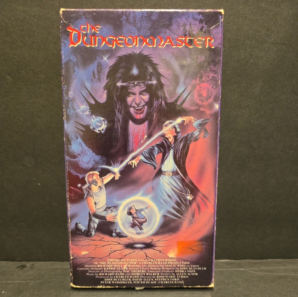 The Dungeon Master VHS Tape 1983 Horror Sci Fi Fantasy Avid Blackie Lawless(29)
