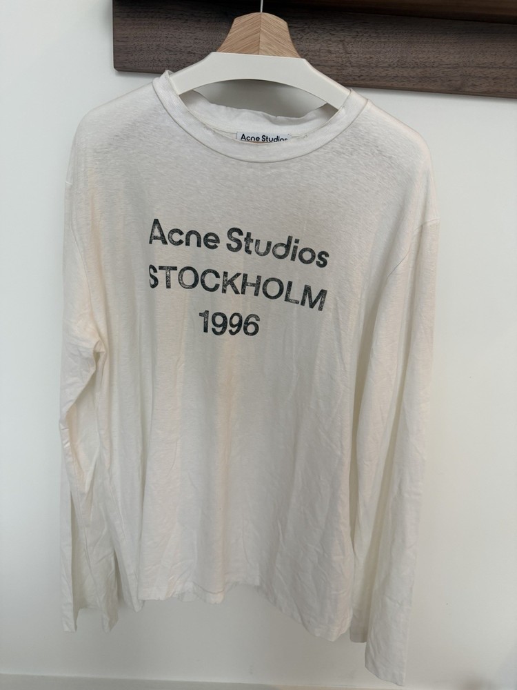 Acne Studios Stockholm 1996 Long Sleeve T Shirt White