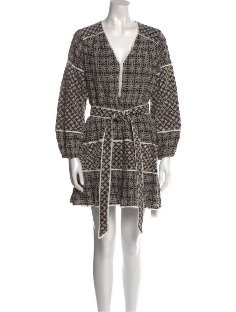 Marie Oliver Brown Cotton Dress Size XS