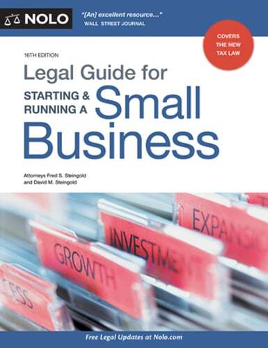 Legal Guide for Starting & Running a Small Business by Fred S Steingold: Used