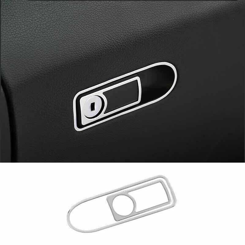 Aluminum Sliver Panel Trim Co-Pilot Storage Box Handle For Benz E-Class 2016-21