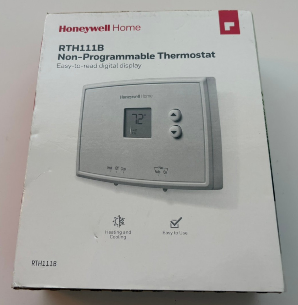 Honeywell RTH111B1024 Digital Non-Programmable Thermostat - White