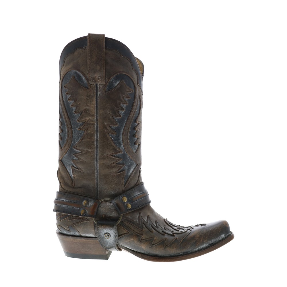 Stetson Outlaw Square Rocker Toe Mens Brown Wide Cowboy Western Boots