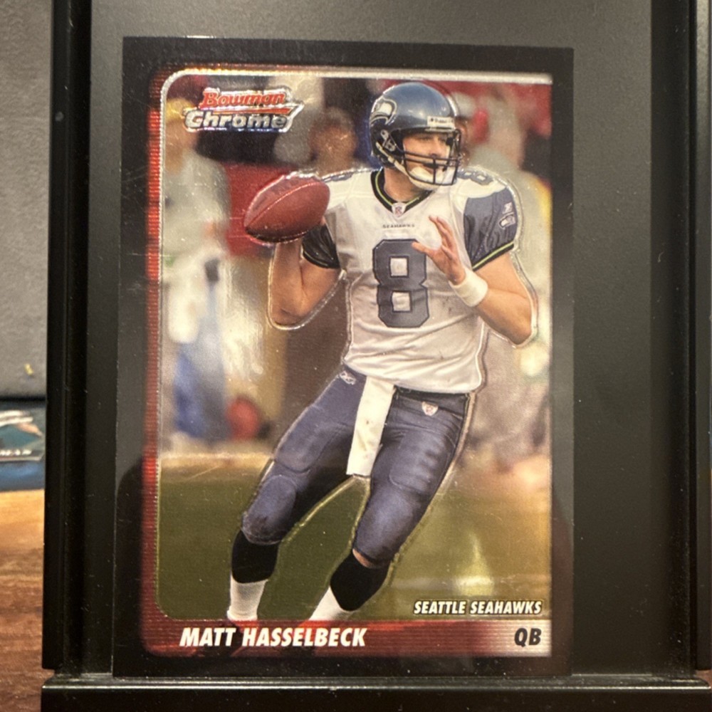 2003 Bowman Chrome Matt Hasselbeck #9 Seattle Seahawks Football Card Base Set