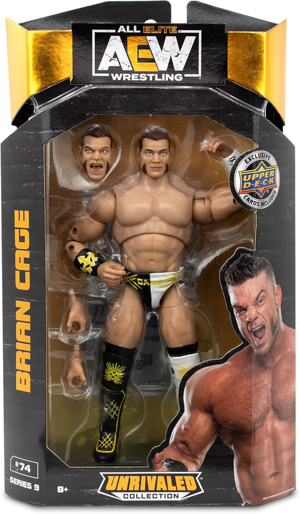 All Elite Wrestling - 6-Inch Brian Cage Figure – AEW Unrivaled Collection Series