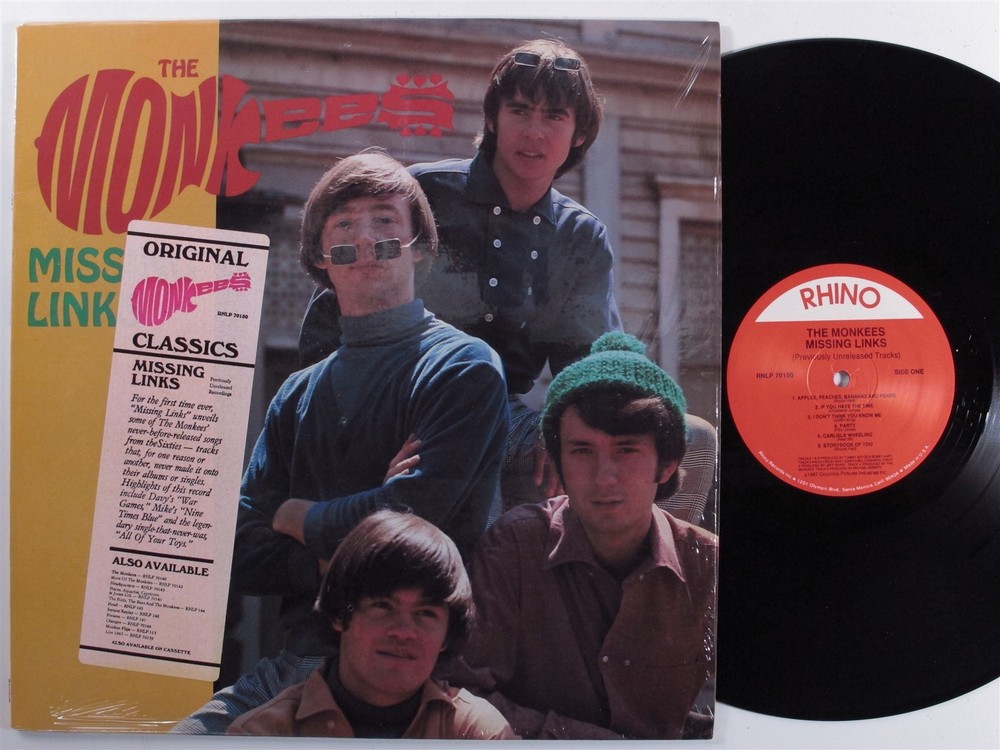 MONKEES Missing Links RHINO LP VG+/VG++ SHRINK f