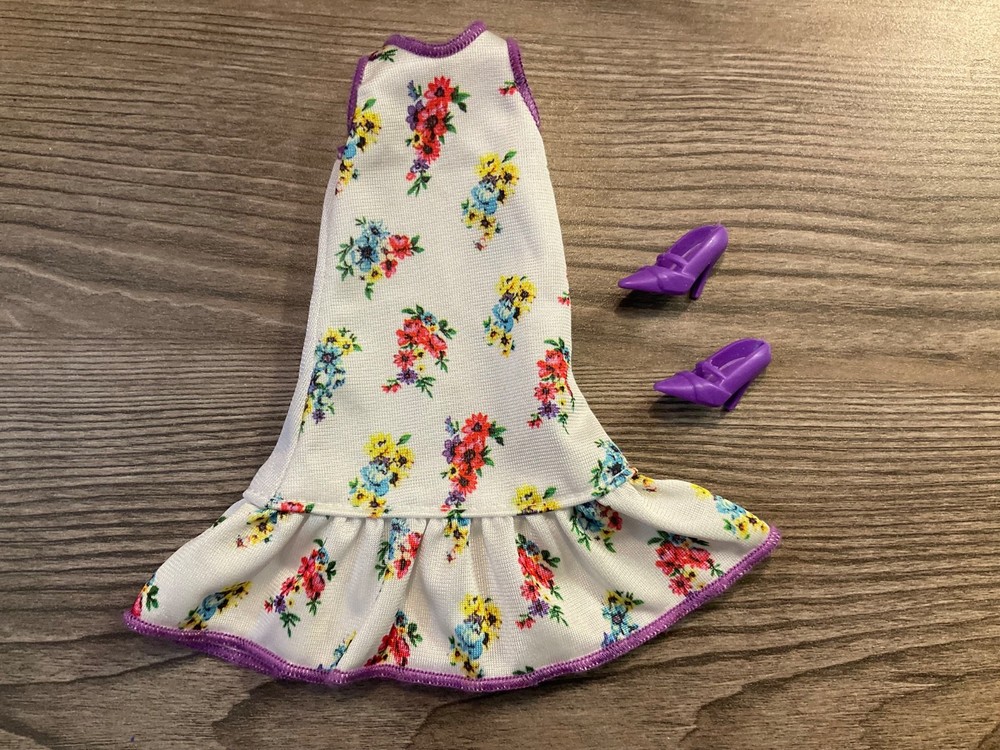 Mattel  Barbie Doll Clothes Multicolor Dress Shoes Lot