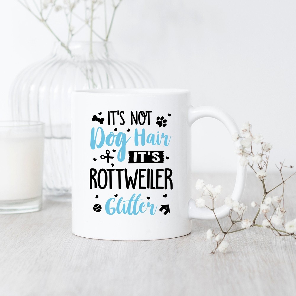 Rottweiler Glitter Coffee Mug Funny Dog Lover Gift Idea