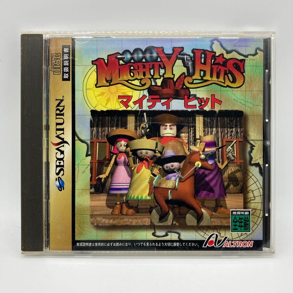 Mighty Hits Sega Saturn SS Japan Import Used Tested with Case