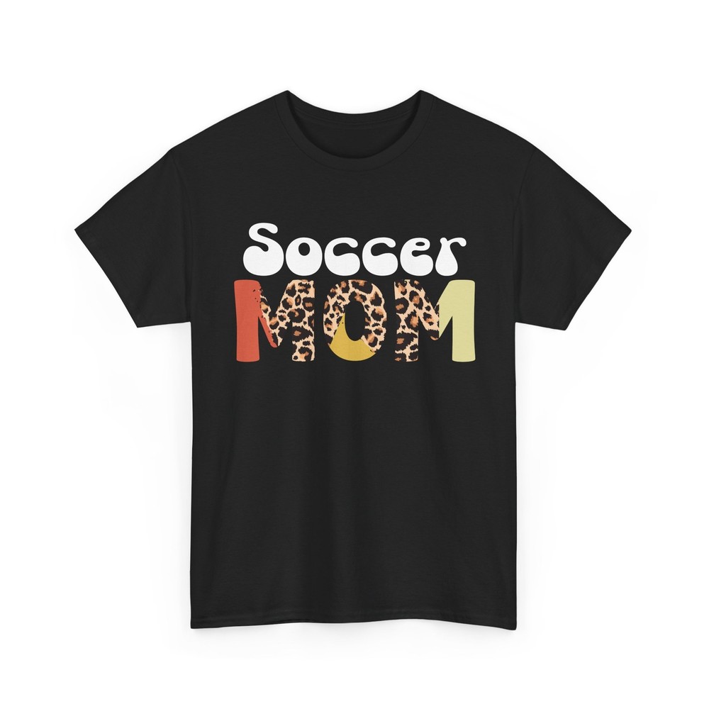 Soccer Mom Leopard Shirt, Soccer Sports Lovers Fans Women Mom Shirt