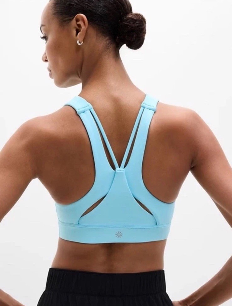 Athleta Flex spacer  sports bra- small D/DD- aqua- nwot