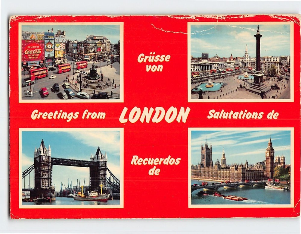 Postcard Greetings from London England