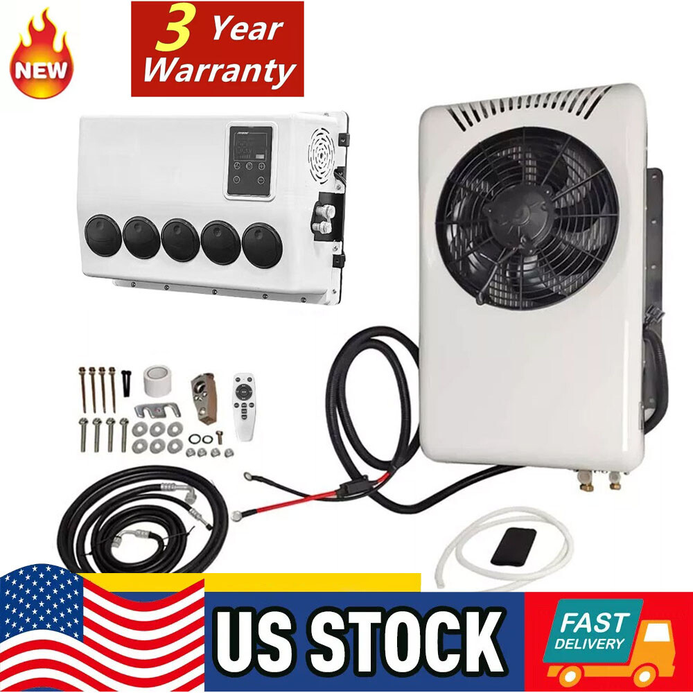 12V 12000 BTU Truck Cab Split AC for Semi Bus RV Caravan