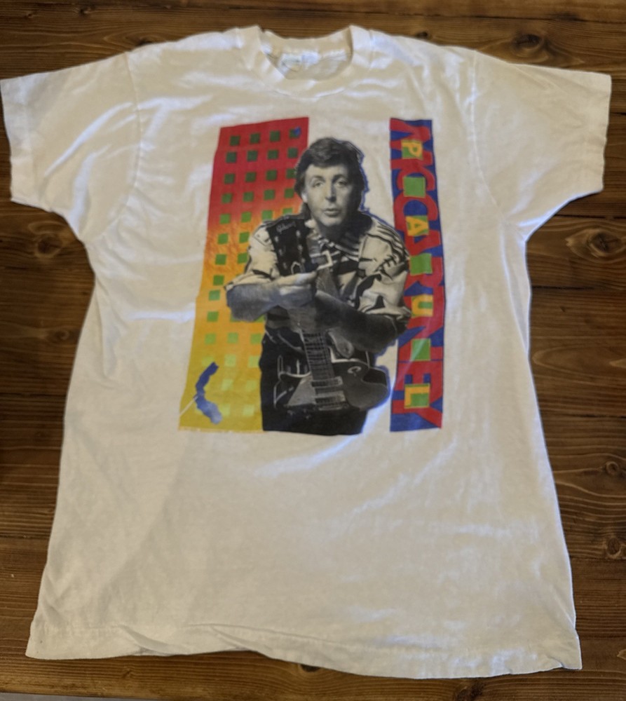 Paul McCartney 1989 1990 World Tour Concert Single Stitch T-Shirt XL VTG Beatles
