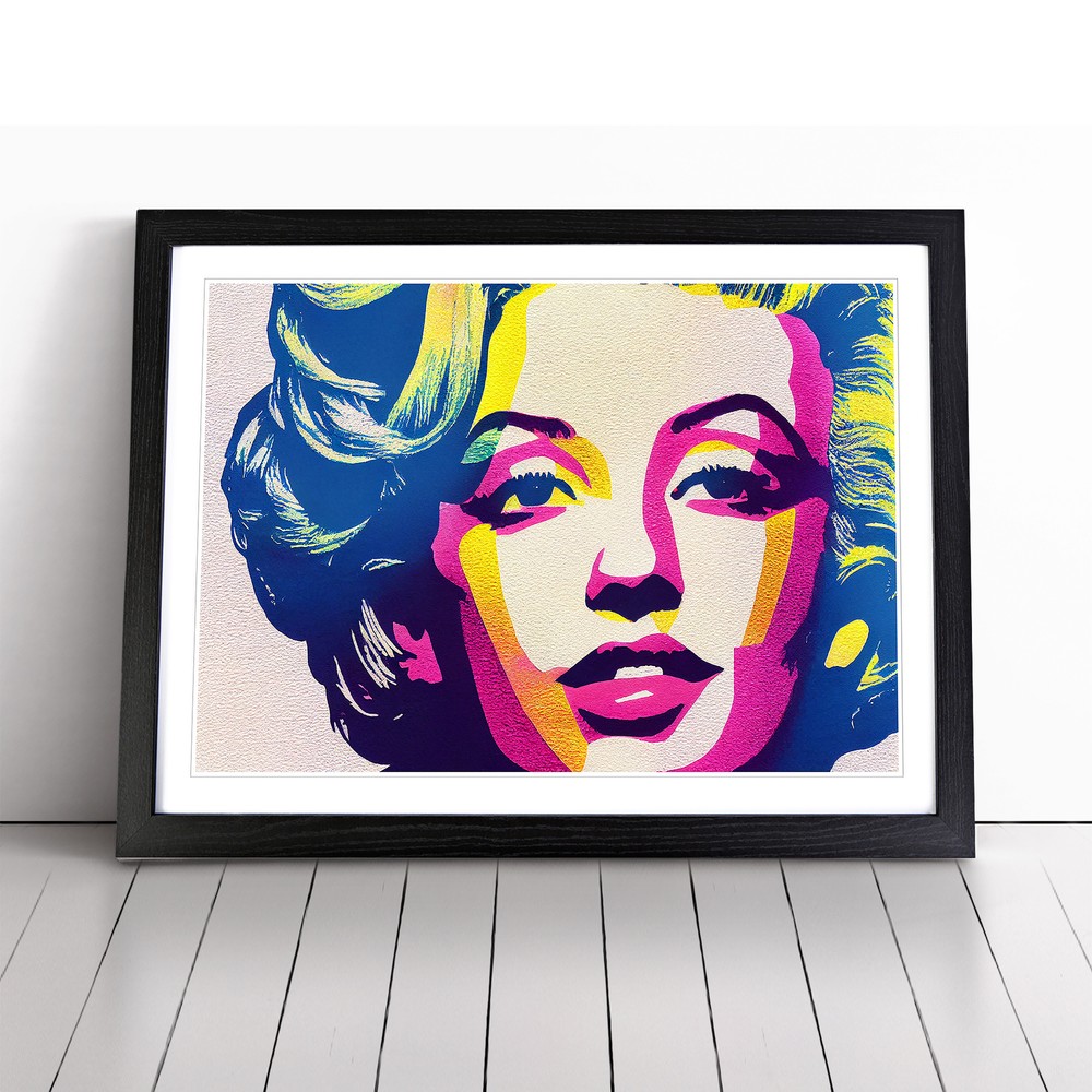 Pop Art Woman Vol.2 Abstract Wall Art Print Framed Canvas Picture Poster Decor