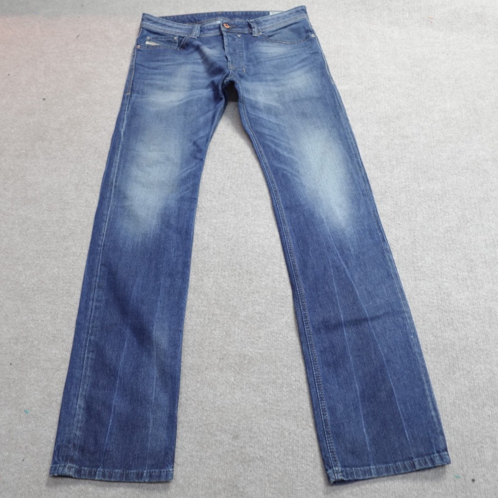 Diesel Jeans 31 x 32 Blue Button Slim Straight Safado