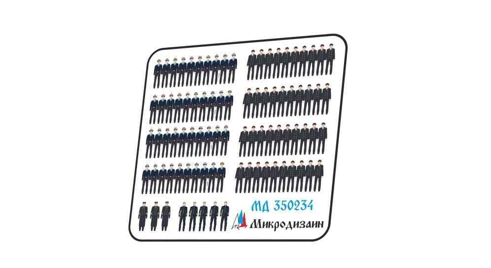 Photo-etched detailing set for Soviet sailors in 'formation' colored