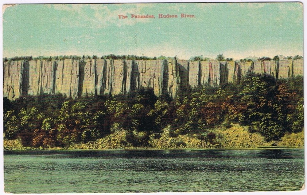 Postcard The Palisades Hudson River New York