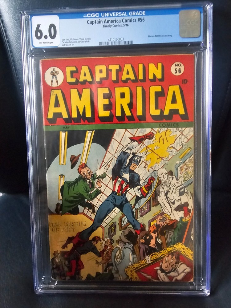 Captain America Timely Comics #56 CGC 6.0 Comic Book 1946 Museum of Art Cover