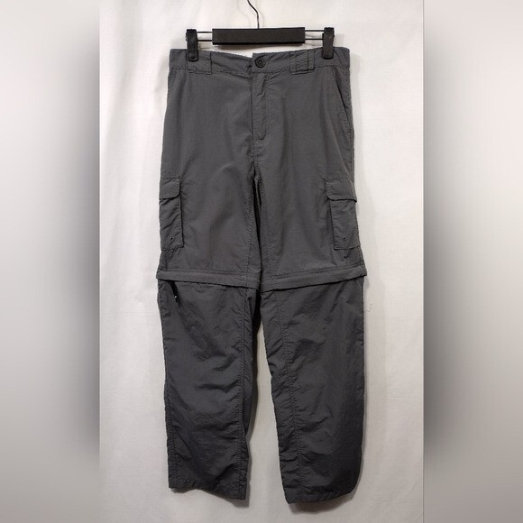 Magellan Fish Gear Convertible Cargo Hiking Pants Mens L Gray Outdoor Camping