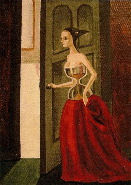 Gothic Crow RYTA Print Halloween Witch Salem Folk Art Pagan Painting