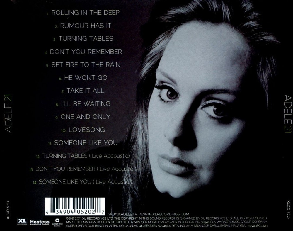 Adele 21 [Bonus Tracks] New Cd