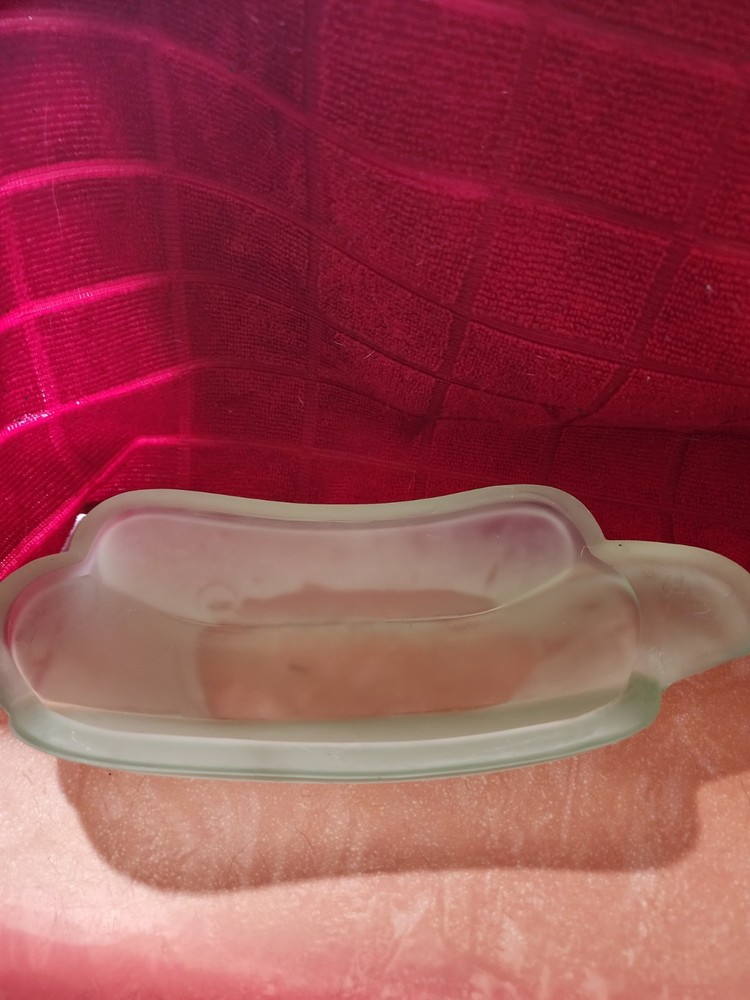 Vintage Frosted Green Banana Split Ice Cream Sundae Boat Sundae Dishes  Set Of 3