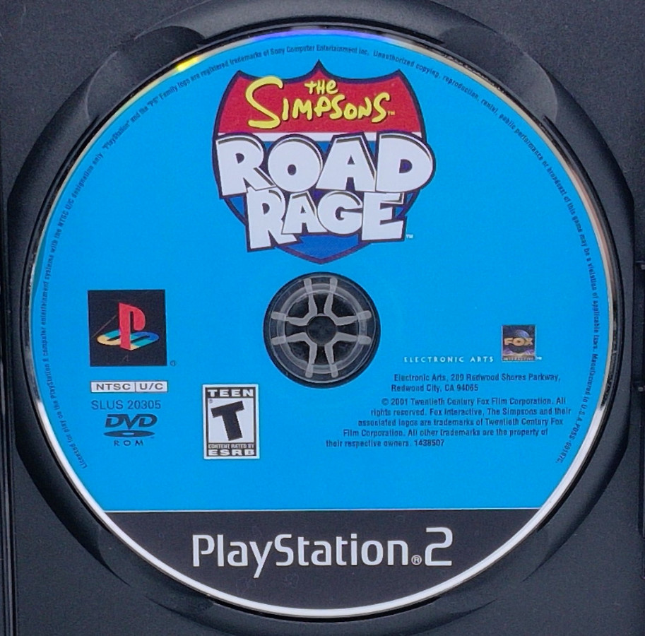 Simpsons Road Rage (Sony Playstation 2, PS2) - Disc Only & Tested
