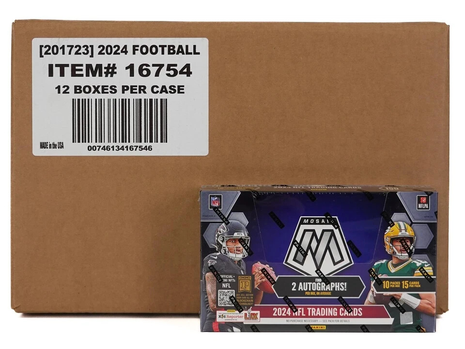 2024 PANINI MOSAIC FOOTBALL HOBBY 12-BOX CASE