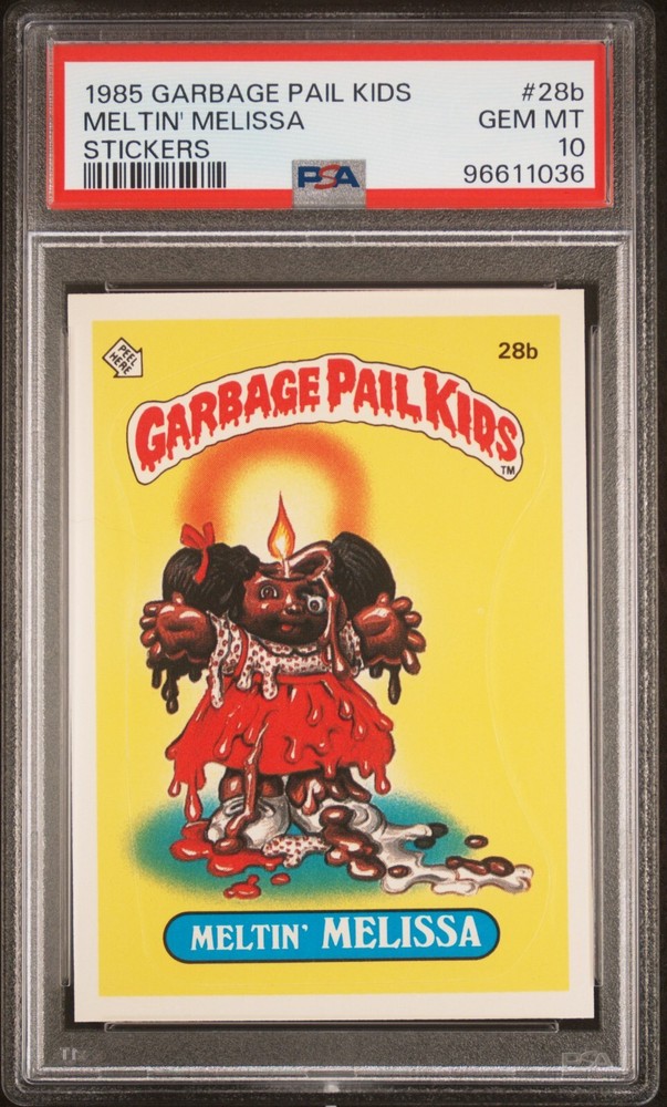 1985 Topps Garbage Pail Kids OS1 Series 1 MELTIN MELISSA 28b PSA 10 GEM MINT gpk