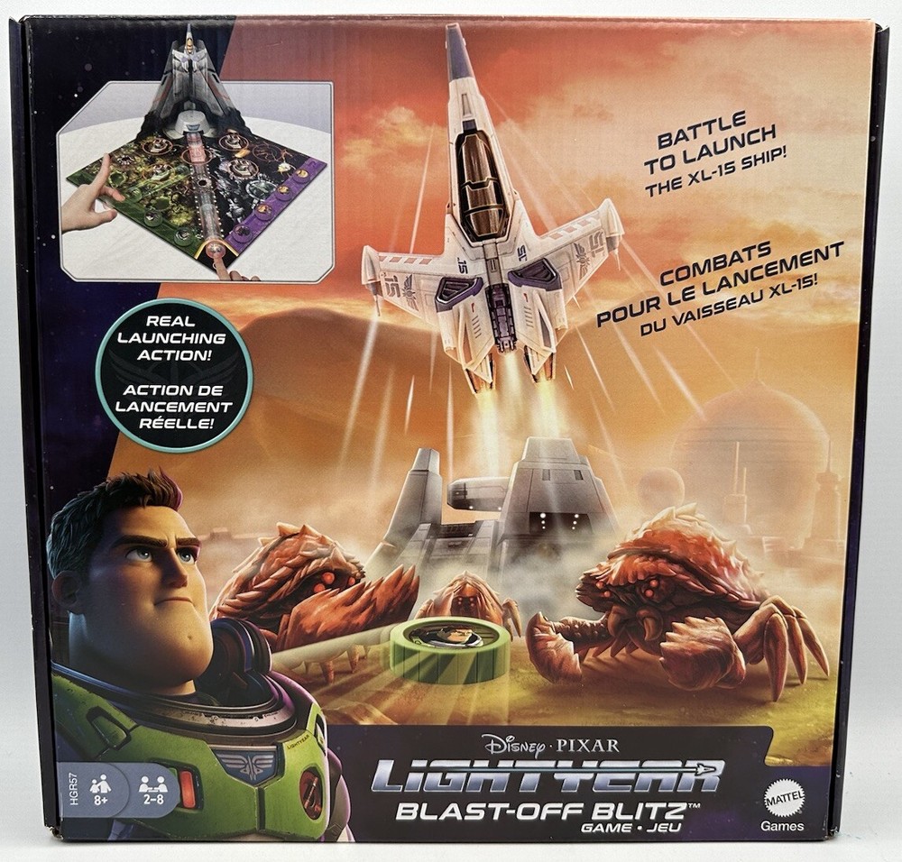 Lightyear Blast-Off Blitz Game Real Launching Action Mattel Race To Infinity