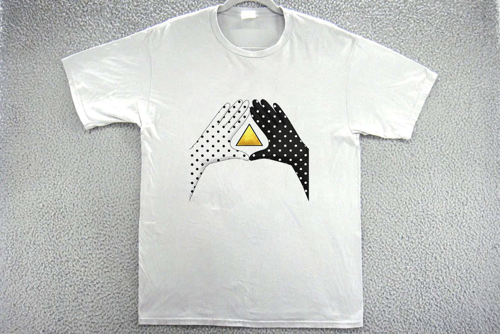 Angine De Poitrine Polka Dot Hands White T-Shirt