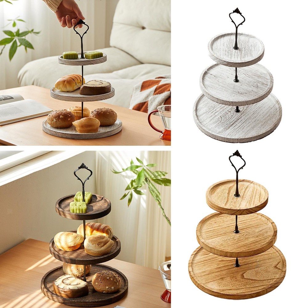 3-Tier Dessert Cake Stand for Tea Party Wedding Birthday Snacks