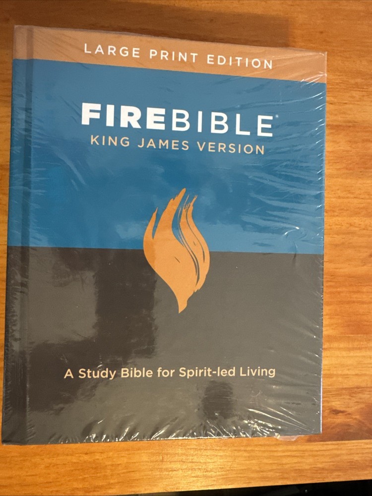 KJV Fire Bible, Large Print Edition (Hardcover, Red Letter): a Study Bible for S