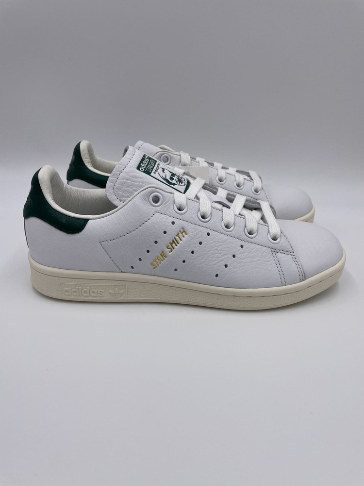 Adidas Stan Smith Cloud White Collegiate Green Leather Sneakers Womens CQ2871